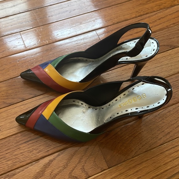 BCBG Girls - Black Multi Color Pump - Size 8B - Picture 2 of 5